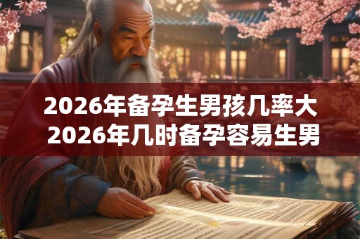 2026年备孕生男孩几率大 2026年几时备孕容易生男孩