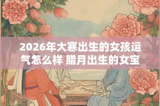 2026年大寒出生的女孩运气怎么样 腊月出生的女宝宝命运如何