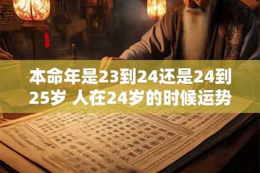 本命年是23到24还是24到25岁 人在24岁的时候运势如何