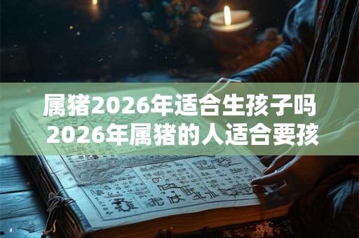 属猪2026年适合生孩子吗 2026年属猪的人适合要孩子吗
