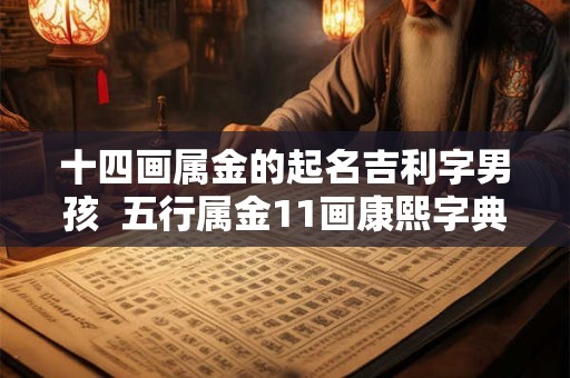 十四画属金的起名吉利字男孩  五行属金11画康熙字典吉祥字