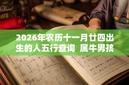 2026年农历十一月廿四出生的人五行查询 属牛男孩取名 2026年农历十一月廿四出生的人五行查询 属牛男孩取名