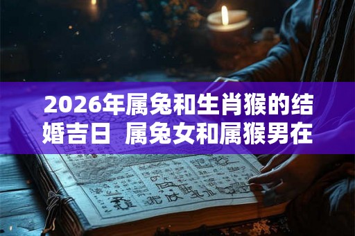 2026年属兔和生肖猴的结婚吉日 属兔女和属猴男在一起怎样 2026年属兔和生肖猴的结婚吉日 属兔女和属猴男在一起怎样