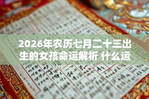 2026年农历七月二十三出生的女孩命运解析 什么运势最旺