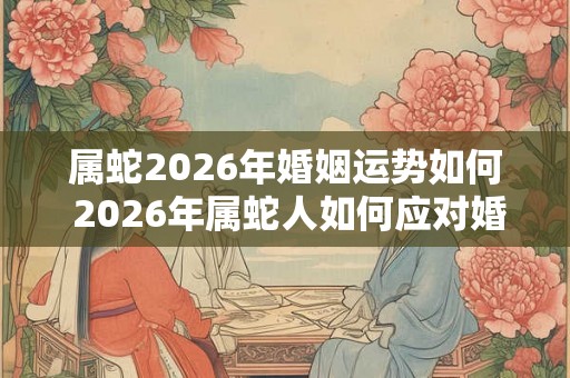 属蛇2026年婚姻运势如何 2026年属蛇人如何应对婚姻危机