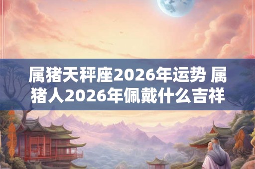 属猪天秤座2026年运势 属猪人2026年佩戴什么吉祥物