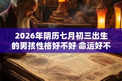 2026年阴历七月初三出生的男孩性格好不好 命运好不好