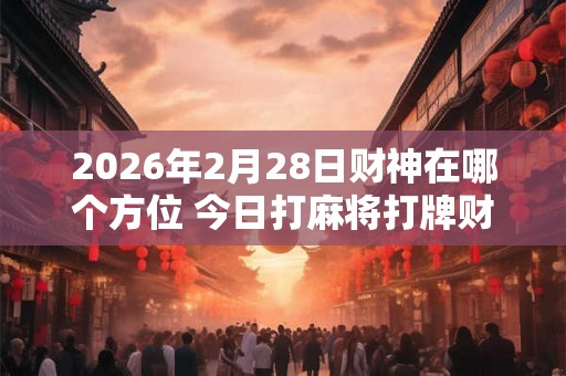 2026年2月28日财神在哪个方位 今日打麻将打牌财运方位