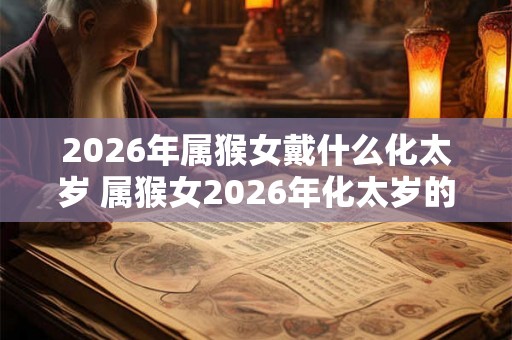 2026年属猴女戴什么化太岁 属猴女2026年化太岁的方法