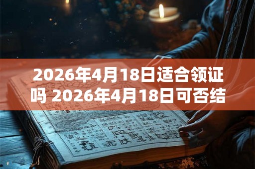 2026年4月18日适合领证吗 2026年4月18日可否结婚