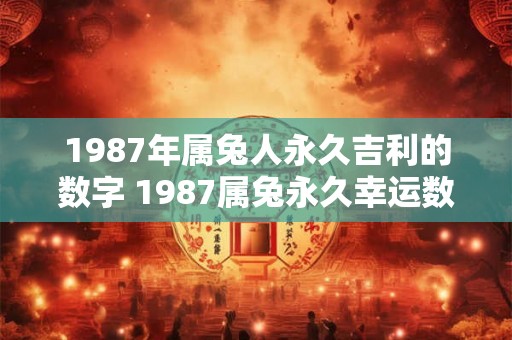 1987年属兔人永久吉利的数字 1987属兔永久幸运数字