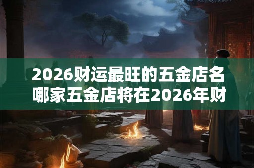 2026财运最旺的五金店名 哪家五金店将在2026年财运最旺