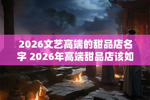 2026文艺高端的甜品店名字 2026年高端甜品店该如何命名