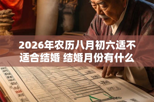 2026年农历八月初六适不适合结婚 结婚月份有什么讲究