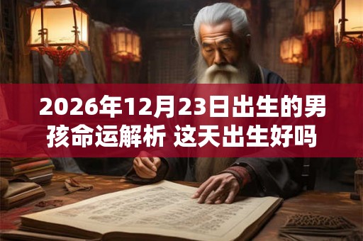 2026年12月23日出生的男孩命运解析 这天出生好吗