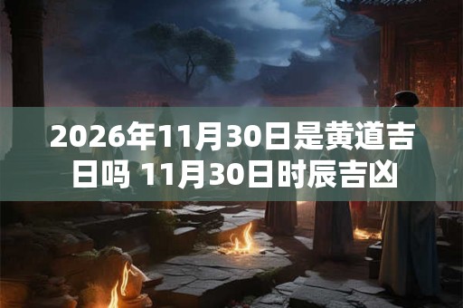 2026年11月30日是黄道吉日吗 11月30日时辰吉凶