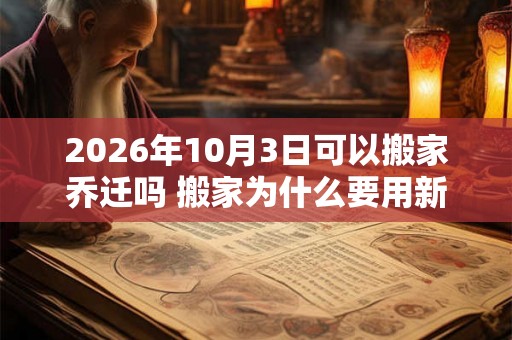 2026年10月3日可以搬家乔迁吗 搬家为什么要用新枕头