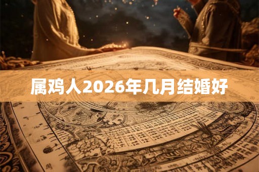 属鸡人2026年几月结婚好