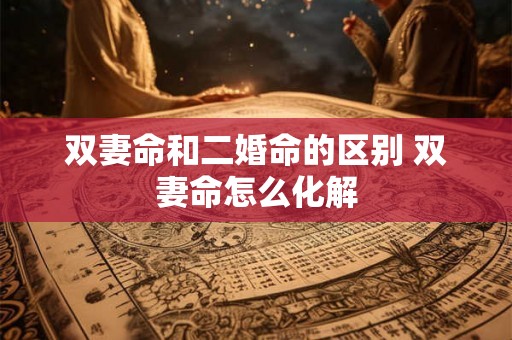 双妻命和二婚命的区别 双妻命怎么化解