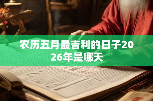 农历五月最吉利的日子2026年是哪天