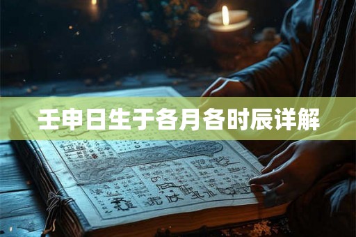 壬申日生于各月各时辰详解