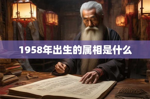 1958年出生的属相是什么