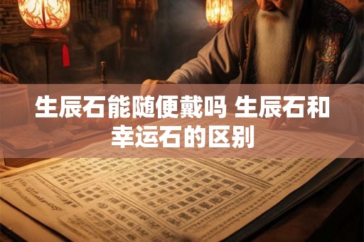 生辰石能随便戴吗 生辰石和幸运石的区别