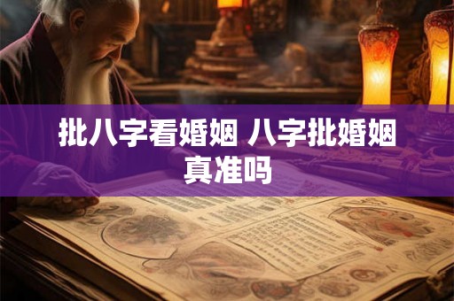 批八字看婚姻 八字批婚姻真准吗