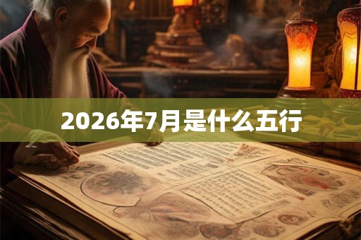 2026年7月是什么五行
