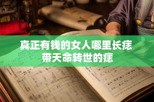 真正有钱的女人哪里长痣 带天命转世的痣