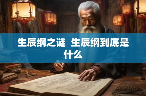 生辰纲之谜  生辰纲到底是什么