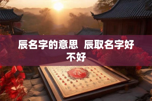 辰名字的意思  辰取名字好不好