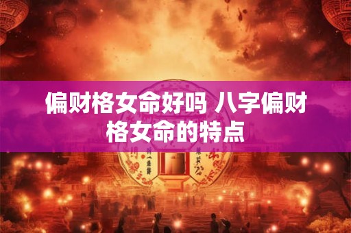 偏财格女命好吗 八字偏财格女命的特点