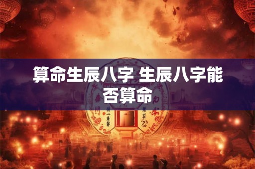 算命生辰八字 生辰八字能否算命