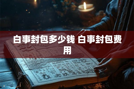 白事封包多少钱 白事封包费用