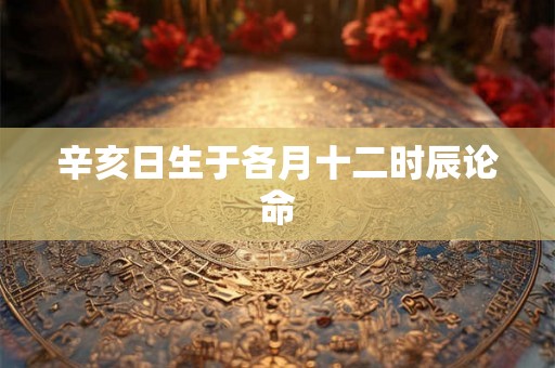 辛亥日生于各月十二时辰论命