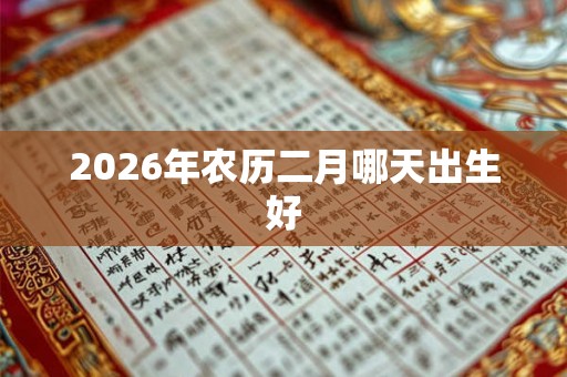 2026年农历二月哪天出生好 2026年农历二月哪天出生好
