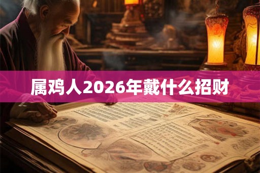 属鸡人2026年戴什么招财