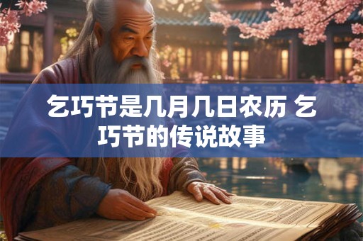 乞巧节是几月几日农历 乞巧节的传说故事
