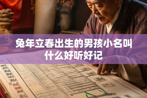 兔年立春出生的男孩小名叫什么好听好记 兔年立春出生的男孩小名叫什么好听好记