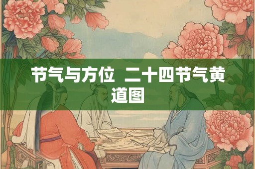 节气与方位  二十四节气黄道图
