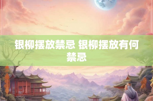 银柳摆放禁忌 银柳摆放有何禁忌
