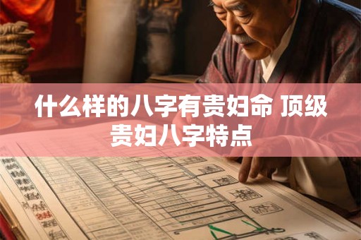 什么样的八字有贵妇命 顶级贵妇八字特点