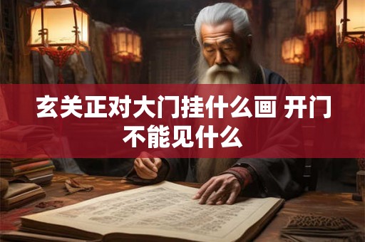 玄关正对大门挂什么画 开门不能见什么