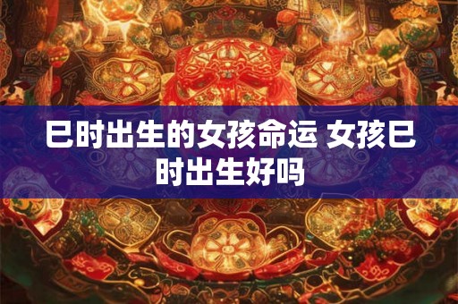 巳时出生的女孩命运 女孩巳时出生好吗