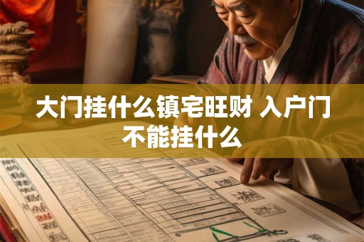 大门挂什么镇宅旺财 入户门不能挂什么 大门挂什么镇宅旺财 入户门不能挂什么