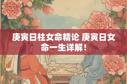 庚寅日柱女命精论 庚寅日女命一生详解！