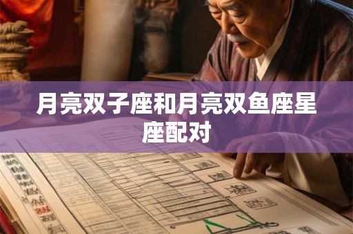 月亮双子座和月亮双鱼座星座配对