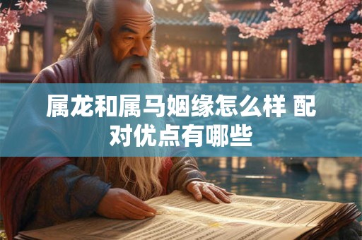 属龙和属马姻缘怎么样 配对优点有哪些