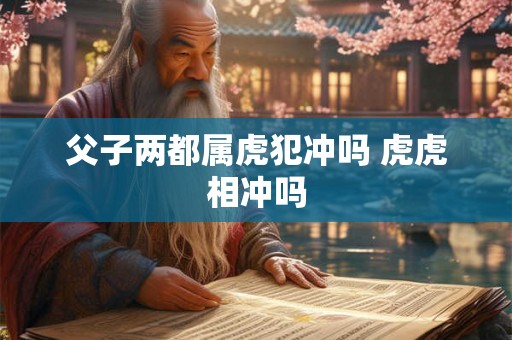 父子两都属虎犯冲吗 虎虎相冲吗
